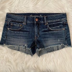 American Eagle Shorties - Aztec Design Pocket